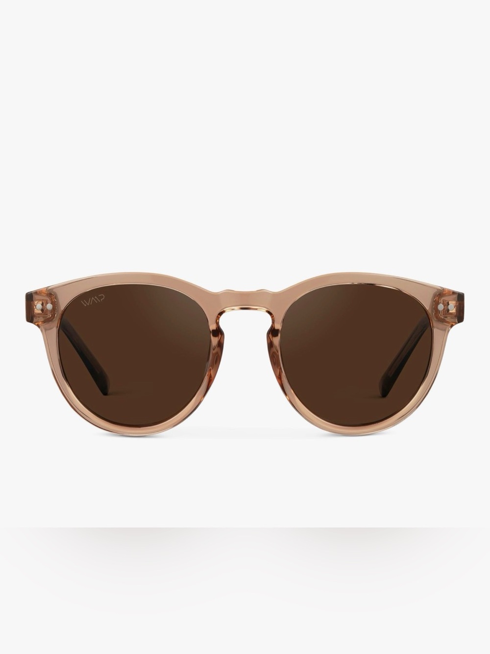 Wear Me Pro WMP Polarized Round Sunglasses in Light Crystal Brown NWT